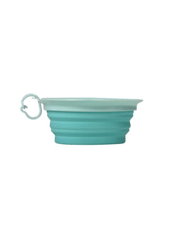 Small Leaf Travel Bowl - Aqua/Blue