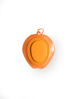 Small Leaf Travel Bowl - Orange/Pink