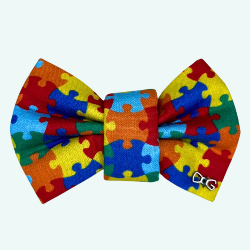 Funky Dog  Bow Tie - Colour Jigsaw