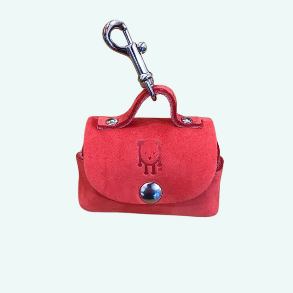 W&B Firenze Rosso Nubuck Poo Bag Holder