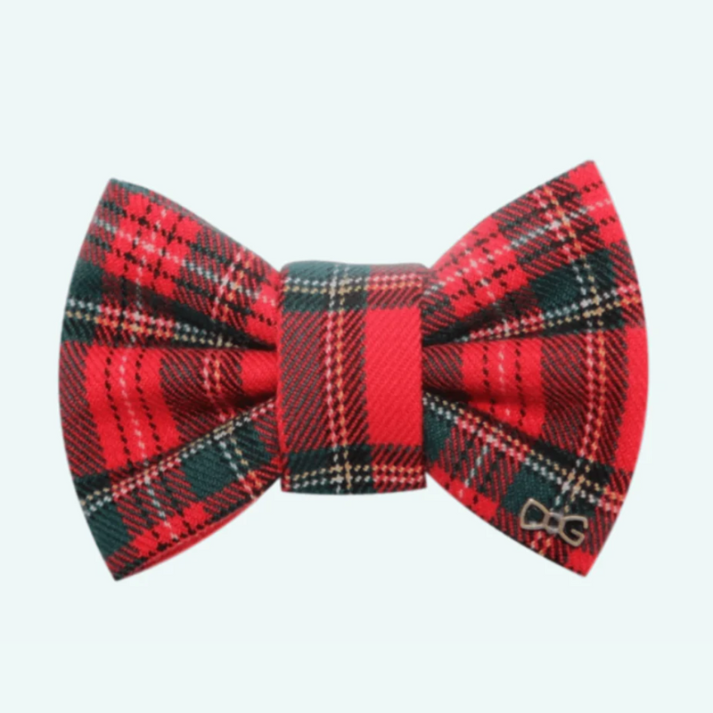 Funky Dog Bow Tie - Classic Tartan